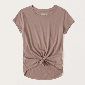 A&F Cozy Tie-Front Tee